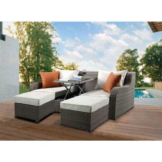 Salena Patio Sofa & Ottoman 541 Furniture Gallery