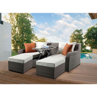 Salena Patio Sofa & Ottoman 541 Furniture Gallery