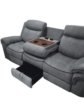 Zubaida Motion Sofa & Console W/USB