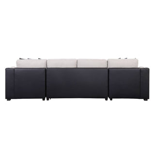 Merill Sectional Sofa W/Sleeper & 6 Pillows 541 Furniture Gallery